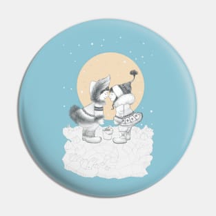 Eskimo Kiss Pin