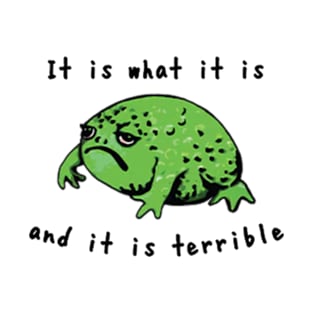 It Is What It Is And It Is Terrible Frog T-Shirt