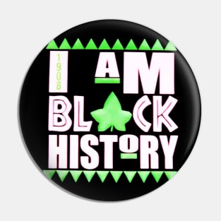 I Am Black History Pin