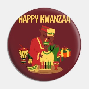 Happy Kwanzaa Pin