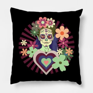 Z-Girl: Dreams of La Catrina. No.4 Variation Pillow