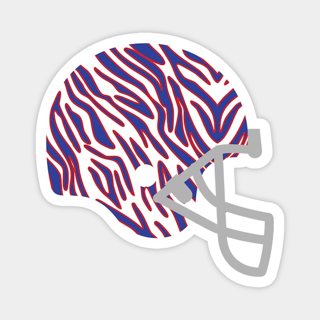 Buffalo Football Helmet 90's Retro Magnet by PodDesignShop