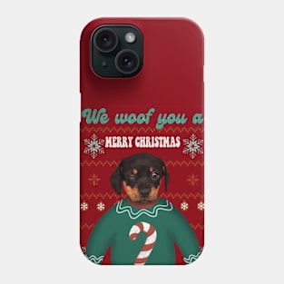 We woof you a merry christmas Phone Case