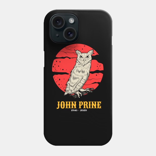 John Prine Retro 70s Style Fan Art Design Phone Case by Faeyza Creative Design