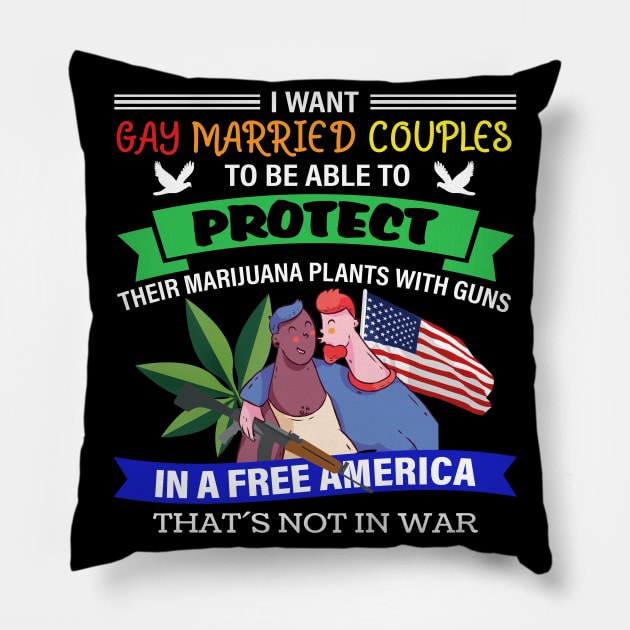 Libertarian Gifts Gay Married Couples To Protect Pillow by Alex21