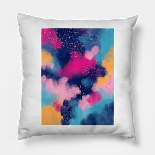 Colorful Modern Abstract Art 9 Pillow