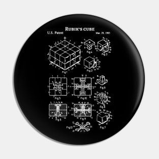 Rubik's cube patent Pin