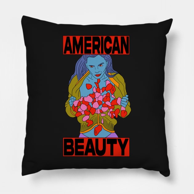 "American Beauty" Angela Rose Daydream Pillow by motelgemini