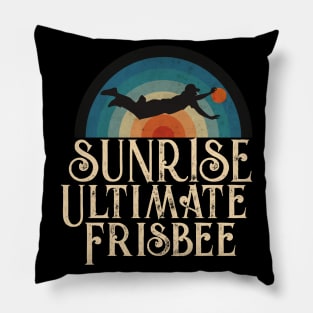 Ultimate Frisbee Sunset Pillow