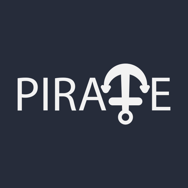 Pirate one word artistic design by DinaShalash