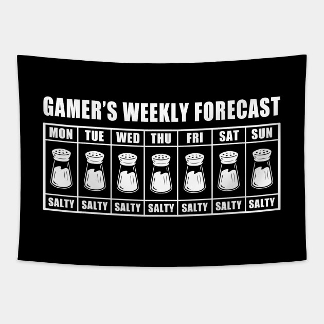 Gamer's Salty Forecast Tapestry by Coppi