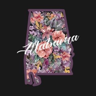 Alabama Floral State T-Shirt