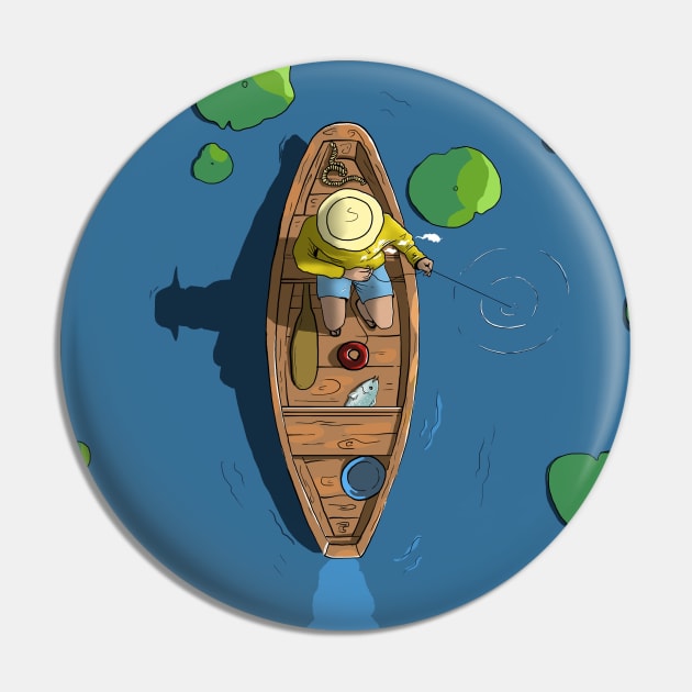 Fishing Boat Pin by Anandariki