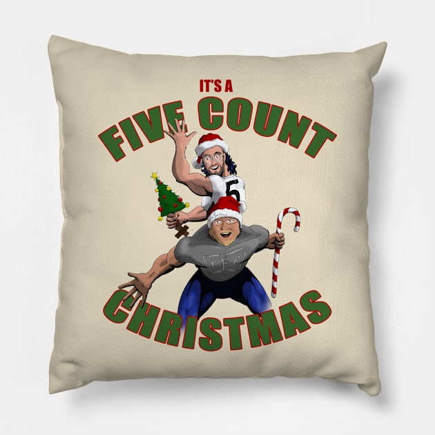 The Five Count Christmas Tee Pillow by thefivecount