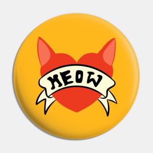 meow cat lovers Pin