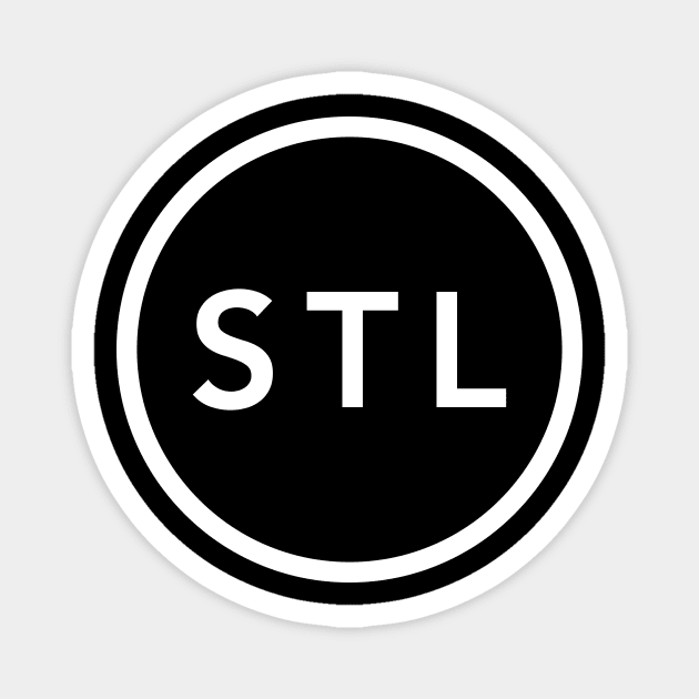 St. Louis STL Circle Left Chest Magnet by EA Design