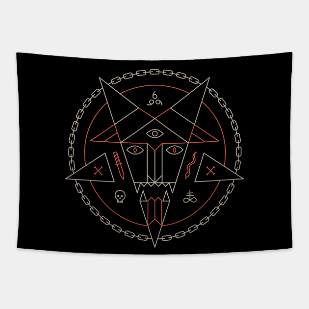 DCLXVI Tapestry by Thepapercrane