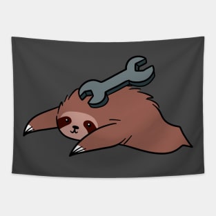 Sloth with a Wrench Tapestry