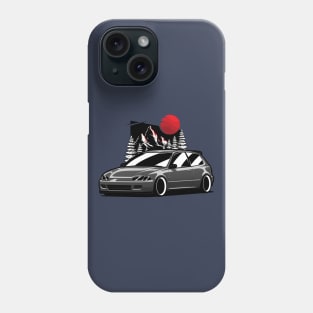 Black Civic Gen5 JDM Phone Case