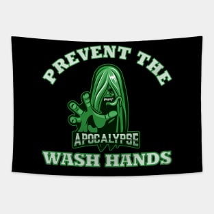 Wash hands - Prevent the apocalypse Tapestry