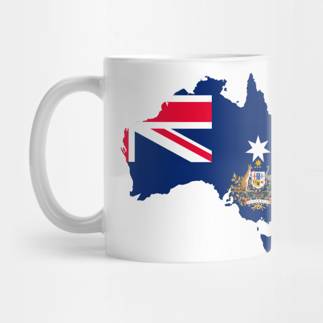 Australia Flag Map Australia Mug Teepublic