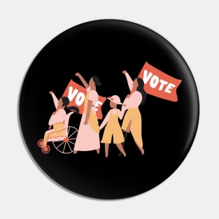 Women Rights to Vote Voting Election 2020 Pin