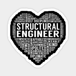 Structural Engineer Heart Magnet