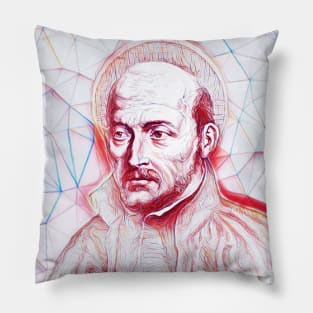Ignatius of Loyola Portrait | Ignatius of Loyola Artwork | Line Art Pillow