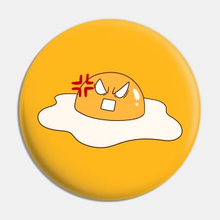 Angry Egg Yolk Pin