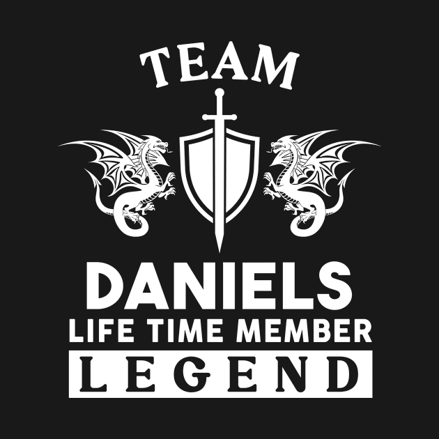 Daniels Name T Shirt - Daniels Life Time Member Legend Gift Item Tee by unendurableslemp118