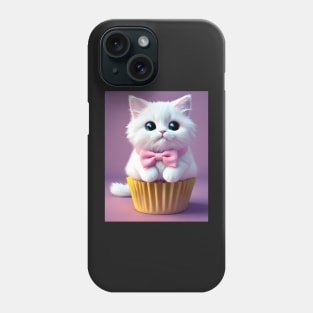 Cupcake Cat - Modern Digital Art Phone Case