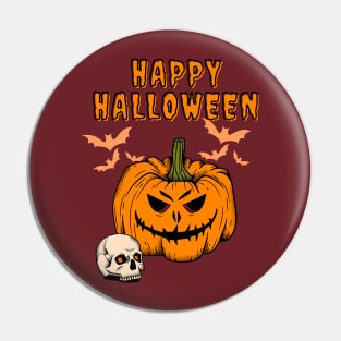 Happy Halloween Pumpkin Pin