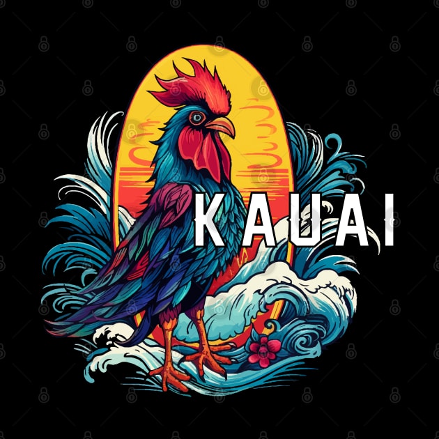 Kauai Hawaii Design, with White Lettering by VelvetRoom