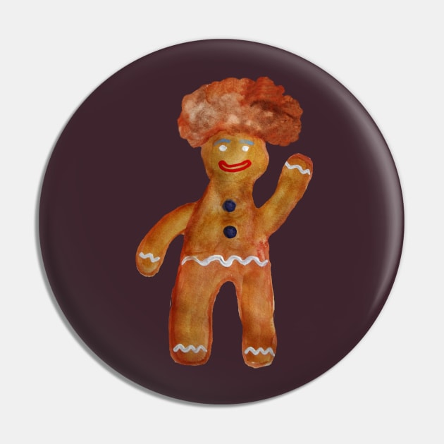 Gingerbread Man Pin by Manitarka