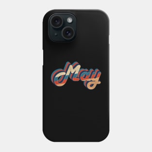 may - vintage retro 70s future b Phone Case