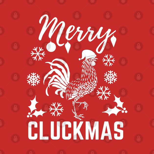 Merry Cluckmas Funny Christmas Chicken Vintage Pajama Gift For Family by Famgift