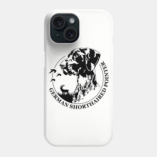 German Shorthaired Pointer dog portrait Phone Case