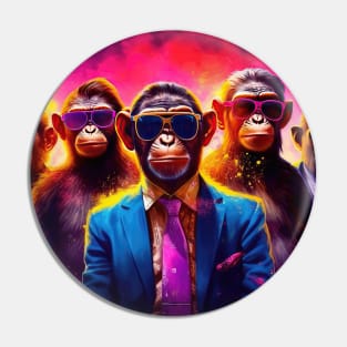 Primate Syndicate: Gangster Monkey and His Mischievous Crew Pin