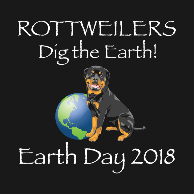 Rottweiler Earth Day Awareness 2018 T-Shirt by bbreidenbach