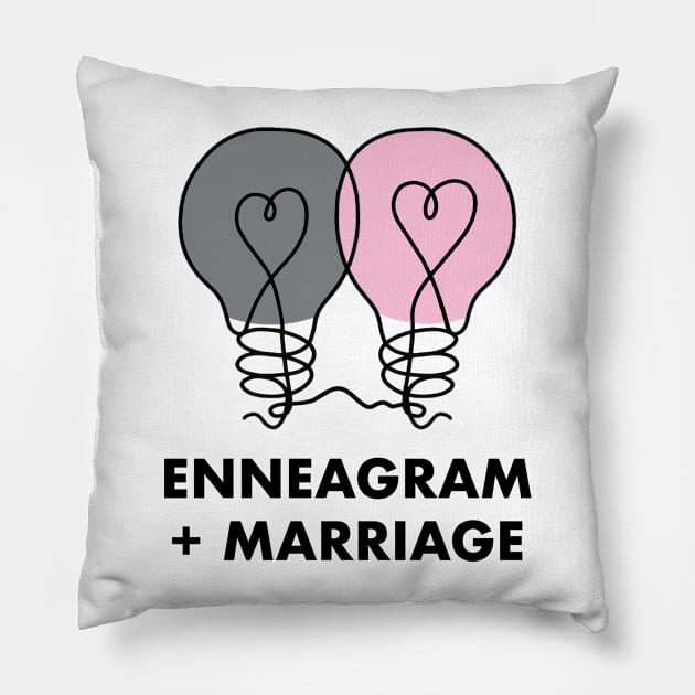 Glow Light Bulbs Enneagram & Marriage Pillow by Enneagram + Marriage