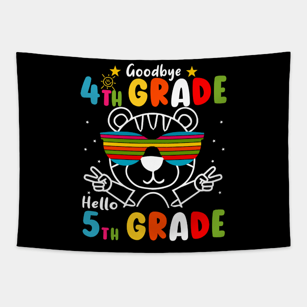 Goodbye 4th Grade Graduation Hello 5th Grade Last Day Of School Tiger Tapestry by AngelGurro