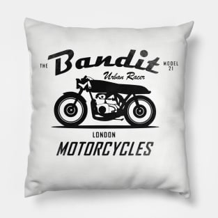 The Bandit Retro Motorcycle Pillow