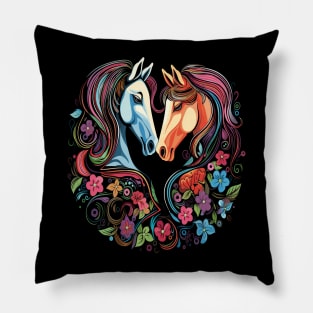 Horse Couple Valentine Pillow