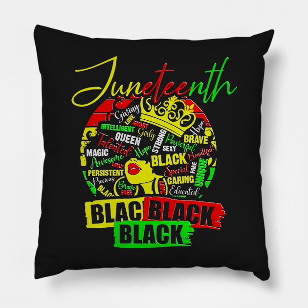 Remembering My Ancestors Juneteenth Vintage Gifts to Celebrate Juneteenth Pillow by masterpiecesai