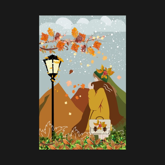 Fall is here, wrap up! Thanksgiving season art print by FineArtMaster