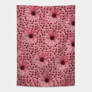 Pink Flower Field Tapestry