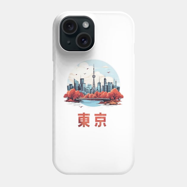 Tokyo's iconic skyline Phone Case by MK3