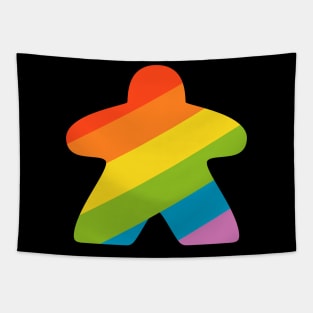 Rainbow Meeple Board Games Addict Tapestry