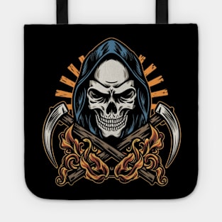 Bold Reaper Body Art - Unleash the Mystique of Death's Ink Tote