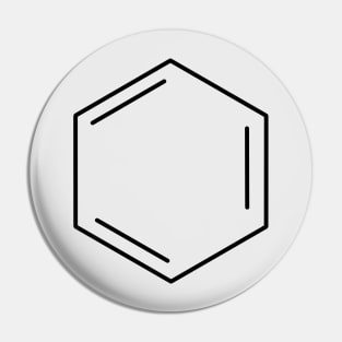 Benzene Hydrocarbon Ring In Black Pin